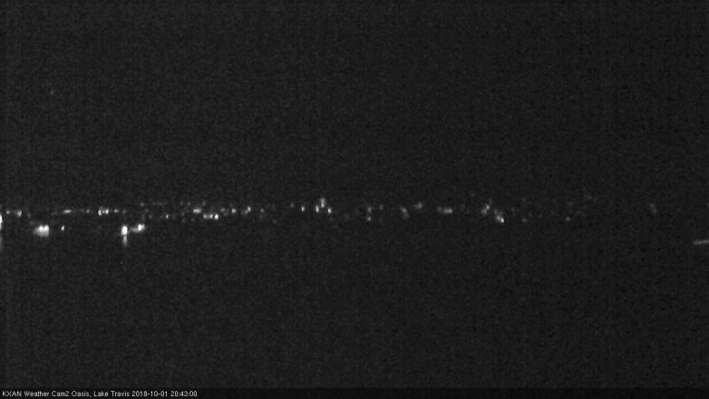 Lake Travis webcam, October 1, 2018 7:45 PM CT