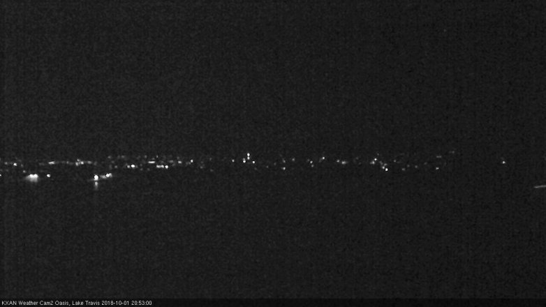 Lake Travis webcam, October 1, 2018 7:55 PM CT