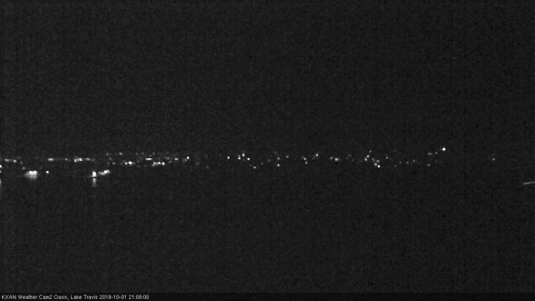 Lake Travis webcam, October 1, 2018 8:10 PM CT