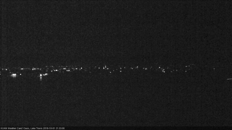 Lake Travis webcam, October 1, 2018 8:35 PM CT