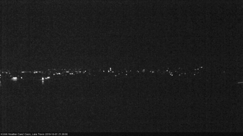 Lake Travis webcam, October 1, 2018 8:40 PM CT