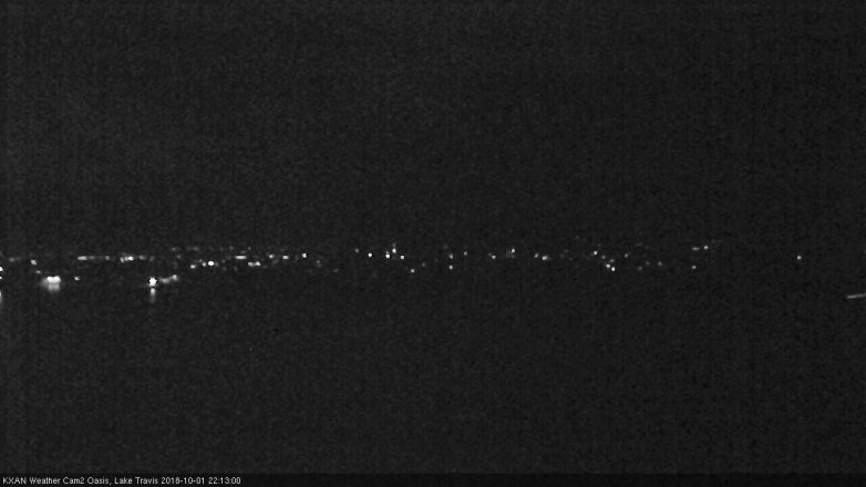 Lake Travis webcam, October 1, 2018 9:15 PM CT