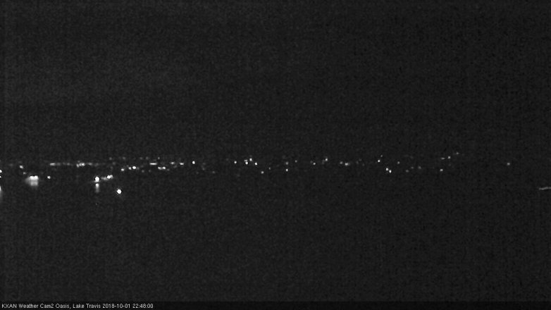 Lake Travis webcam, October 1, 2018 9:50 PM CT