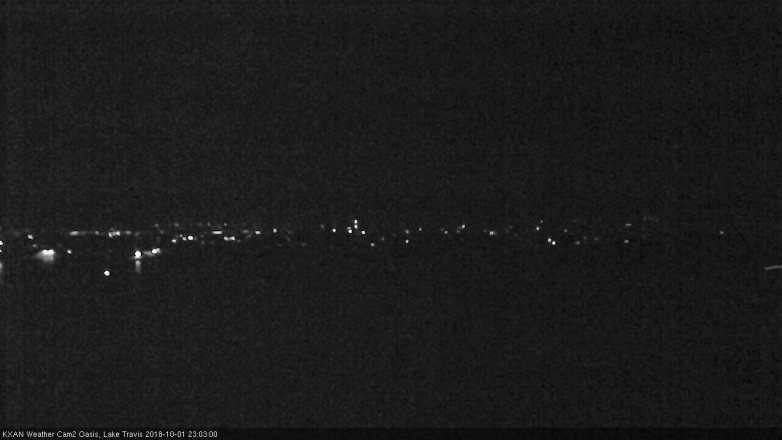 Lake Travis webcam, October 1, 2018 10:05 PM CT
