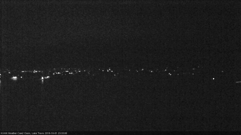 Lake Travis webcam, October 1, 2018 10:35 PM CT