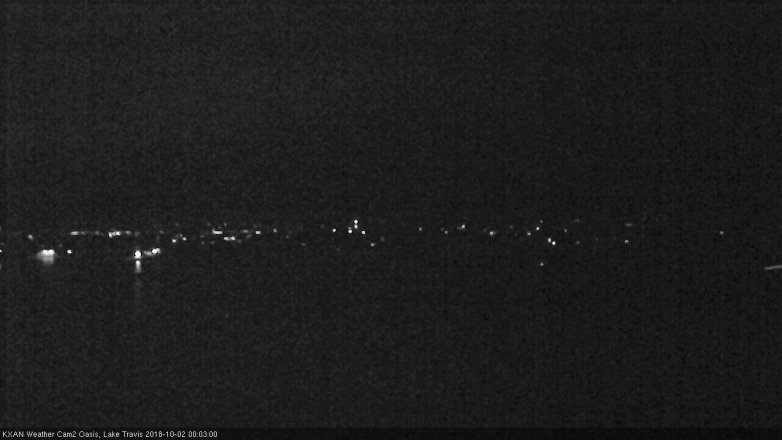 Lake Travis webcam, October 1, 2018 11:05 PM CT