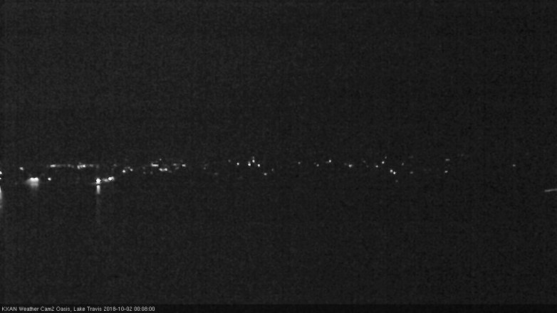Lake Travis webcam, October 1, 2018 11:10 PM CT