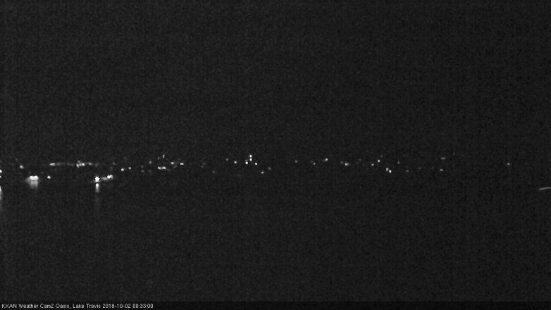 Lake Travis webcam, October 1, 2018 11:35 PM CT