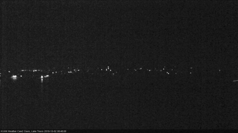 Lake Travis webcam, October 1, 2018 11:50 PM CT