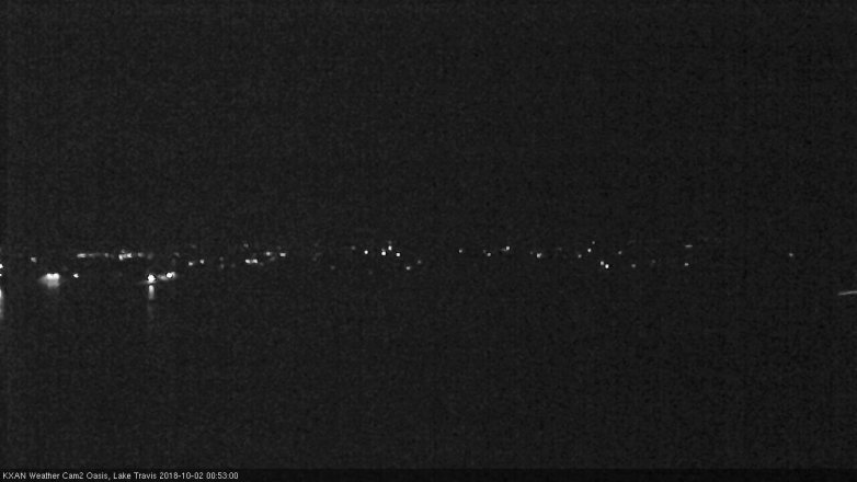 Lake Travis webcam, October 1, 2018 11:55 PM CT