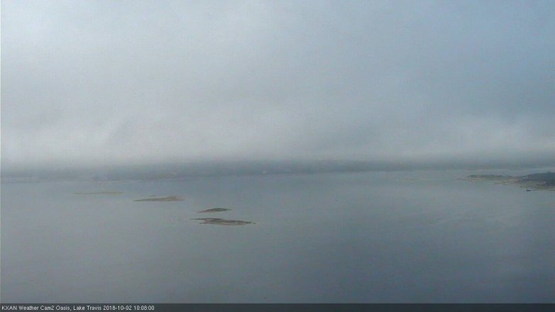 Lake Travis webcam, October 2, 2018 9:10 AM CT