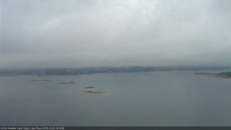 Lake Travis webcam, October 2, 2018 9:20 AM CT