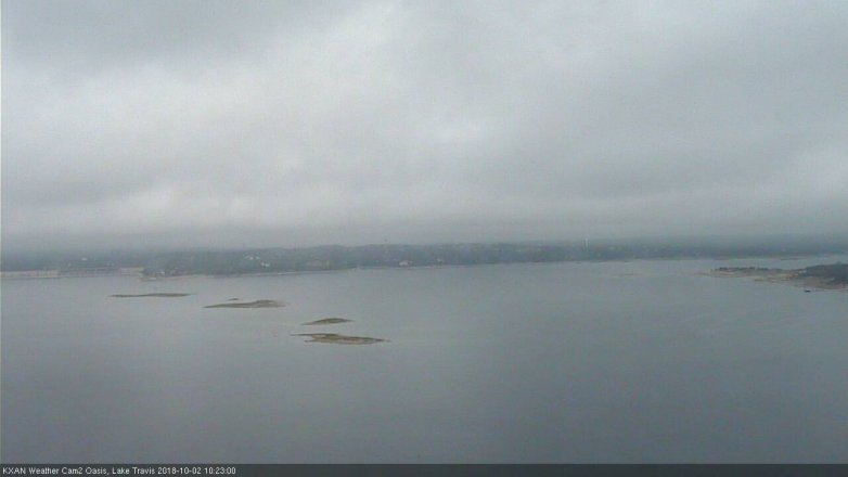 Lake Travis webcam, October 2, 2018 9:25 AM CT