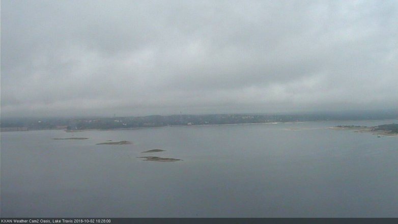 Lake Travis webcam, October 2, 2018 9:30 AM CT