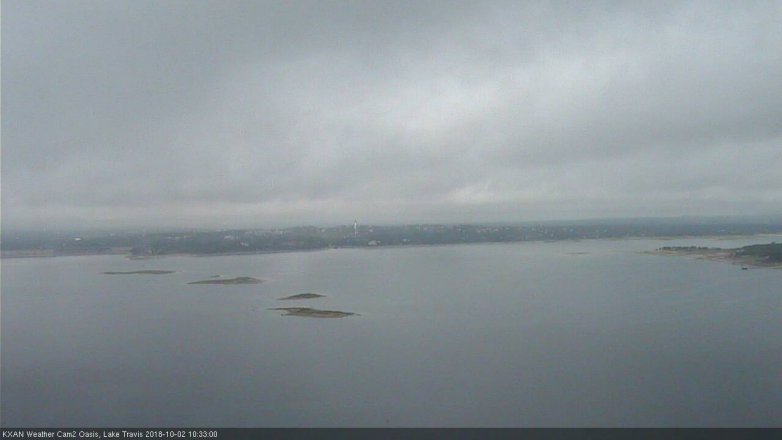 Lake Travis webcam, October 2, 2018 9:35 AM CT