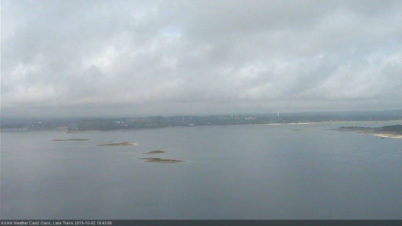 Lake Travis webcam, October 2, 2018 9:45 AM CT