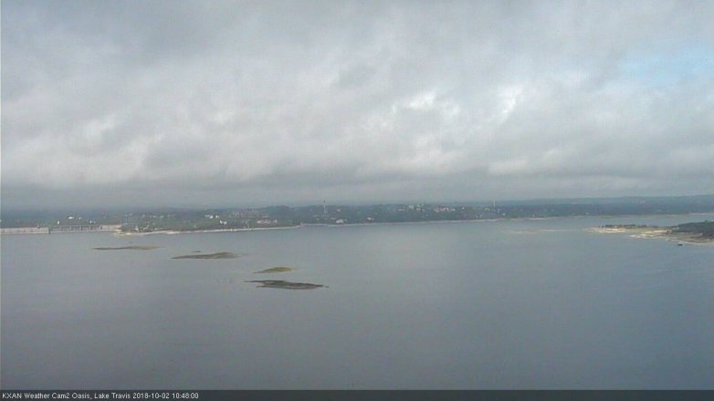 Lake Travis webcam, October 2, 2018 9:50 AM CT