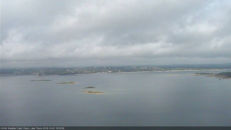 Lake Travis webcam, October 2, 2018 9:55 AM CT