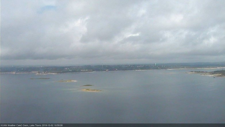 Lake Travis webcam, October 2, 2018 10:00 AM CT