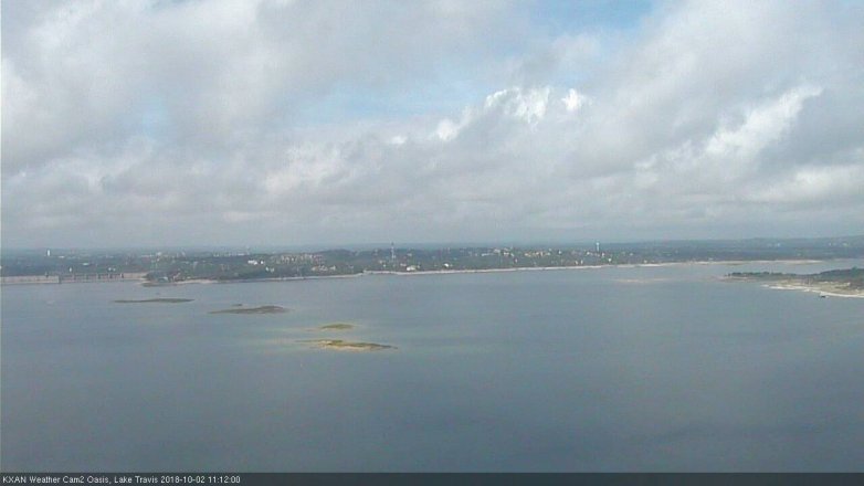 Lake Travis webcam, October 2, 2018 10:15 AM CT