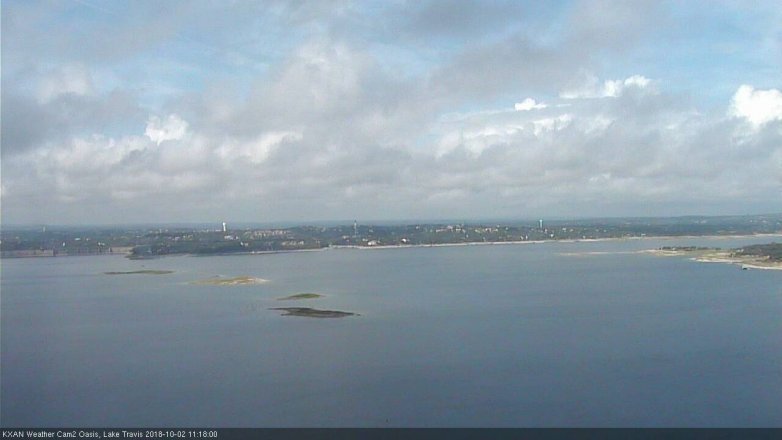 Lake Travis webcam, October 2, 2018 10:20 AM CT