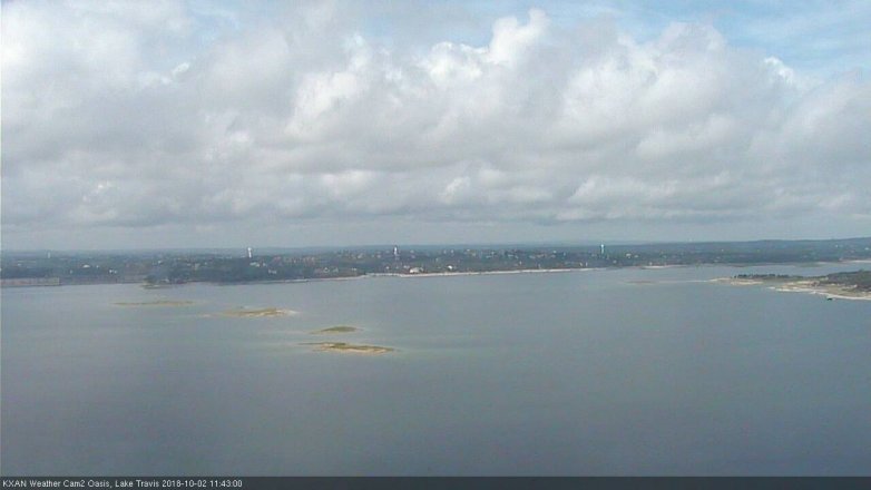 Lake Travis webcam, October 2, 2018 10:45 AM CT