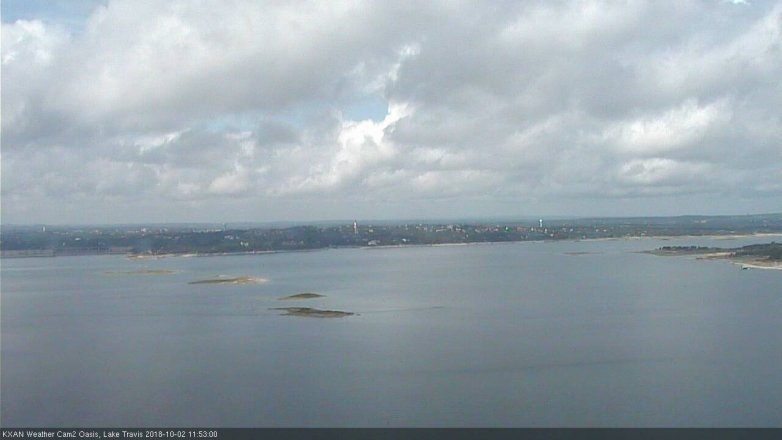Lake Travis webcam, October 2, 2018 10:55 AM CT