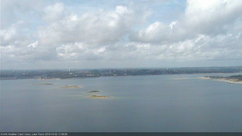 Lake Travis webcam, October 2, 2018 11:00 AM CT