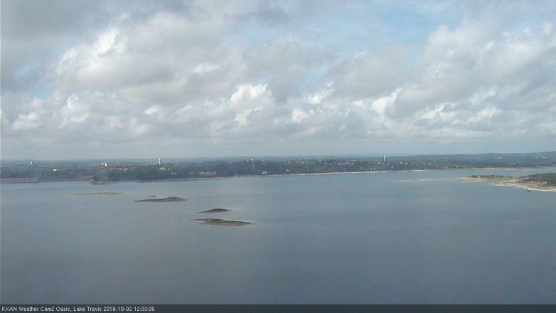 Lake Travis webcam, October 2, 2018 11:05 AM CT