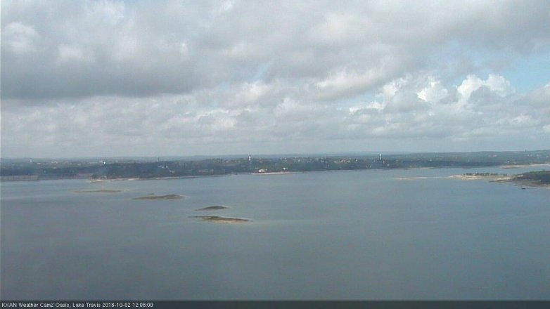 Lake Travis webcam, October 2, 2018 11:10 AM CT