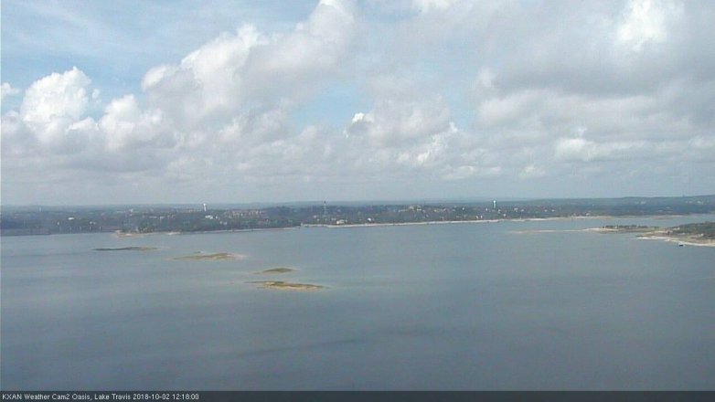 Lake Travis webcam, October 2, 2018 11:20 AM CT
