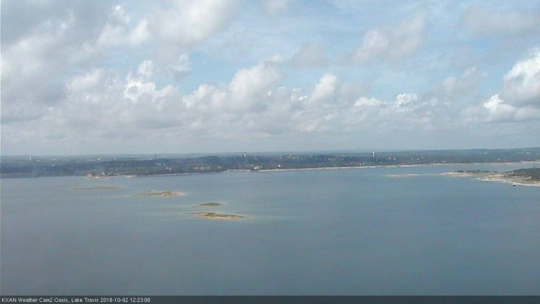 Lake Travis webcam, October 2, 2018 11:25 AM CT