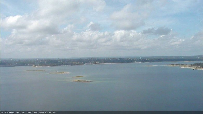Lake Travis webcam, October 2, 2018 11:30 AM CT