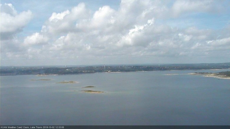 Lake Travis webcam, October 2, 2018 11:35 AM CT