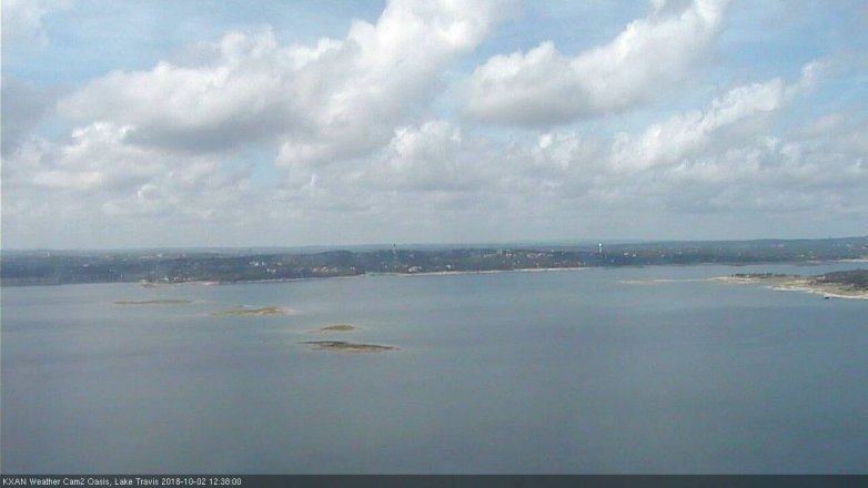 Lake Travis webcam, October 2, 2018 11:40 AM CT