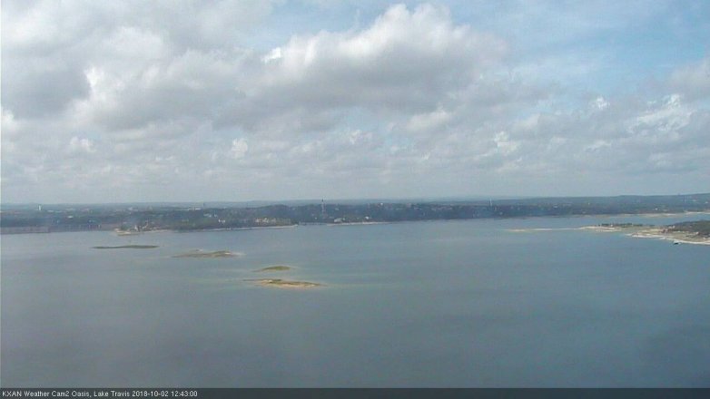 Lake Travis webcam, October 2, 2018 11:45 AM CT