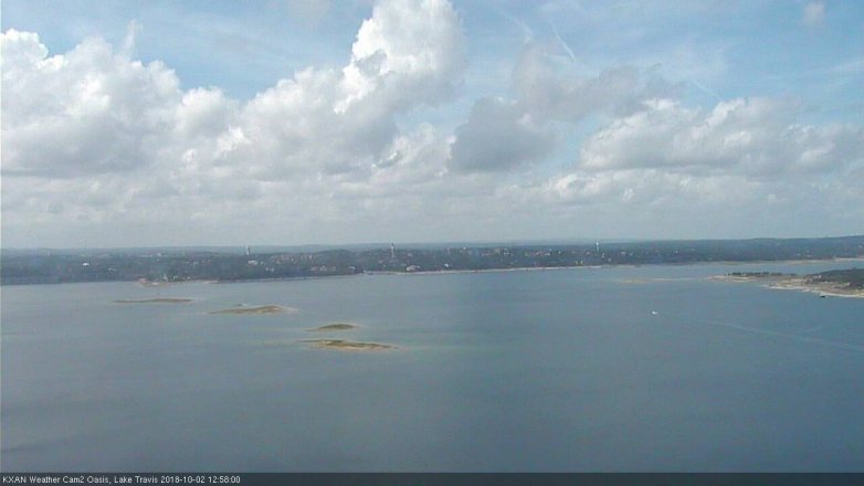 Lake Travis webcam, October 2, 2018 12:00 PM CT