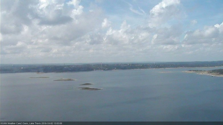 Lake Travis webcam, October 2, 2018 12:05 PM CT