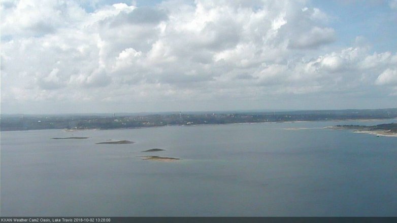 Lake Travis webcam, October 2, 2018 12:30 PM CT