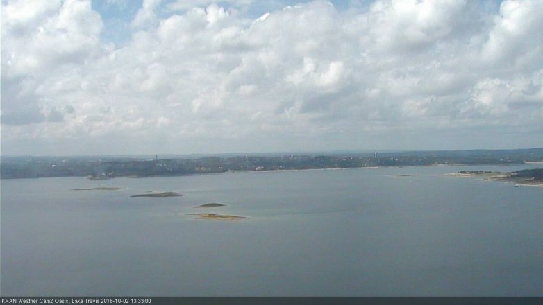 Lake Travis webcam, October 2, 2018 12:35 PM CT