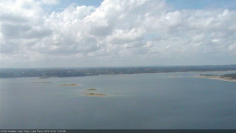 Lake Travis webcam, October 2, 2018 12:45 PM CT