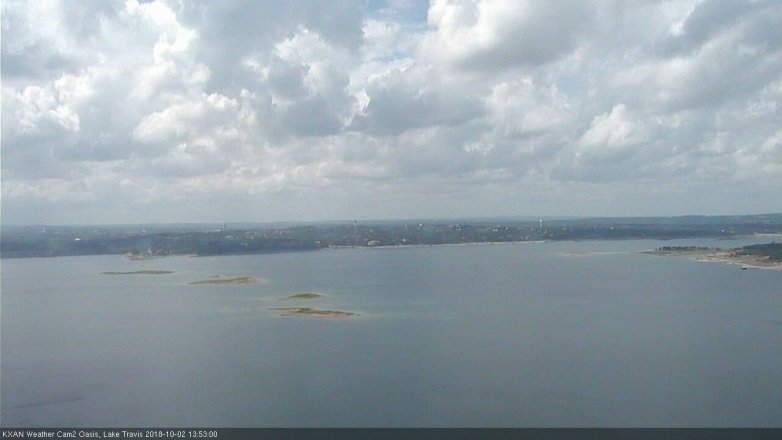 Lake Travis webcam, October 2, 2018 12:55 PM CT