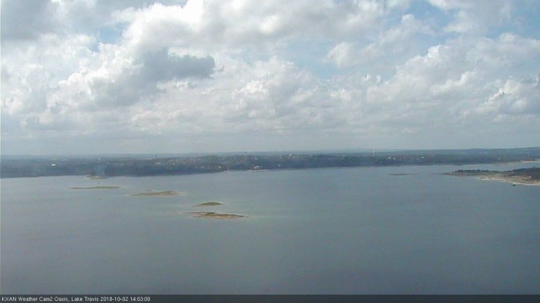 Lake Travis webcam, October 2, 2018 1:05 PM CT