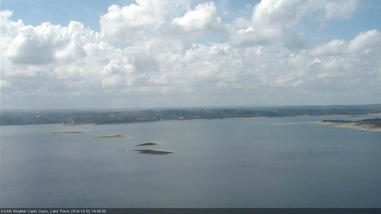 Lake Travis webcam, October 2, 2018 1:10 PM CT