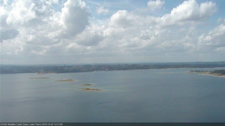 Lake Travis webcam, October 2, 2018 1:15 PM CT