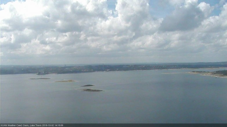 Lake Travis webcam, October 2, 2018 1:20 PM CT