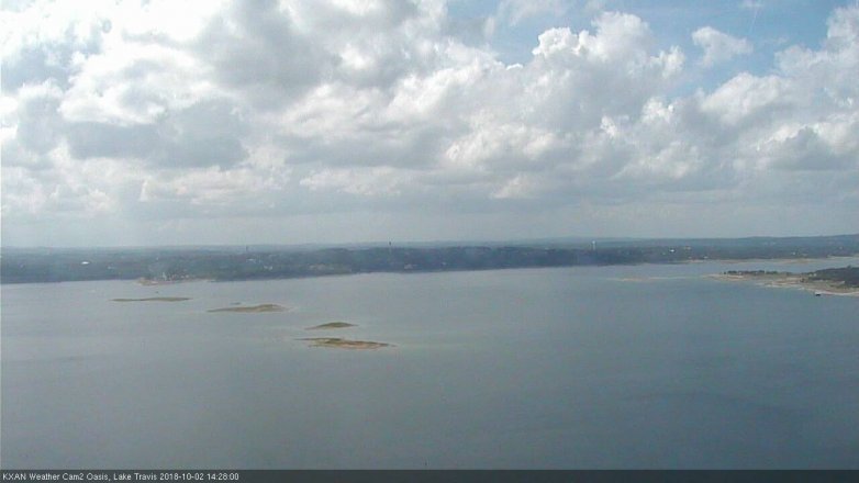 Lake Travis webcam, October 2, 2018 1:30 PM CT