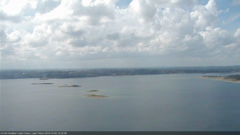 Lake Travis webcam, October 2, 2018 1:35 PM CT