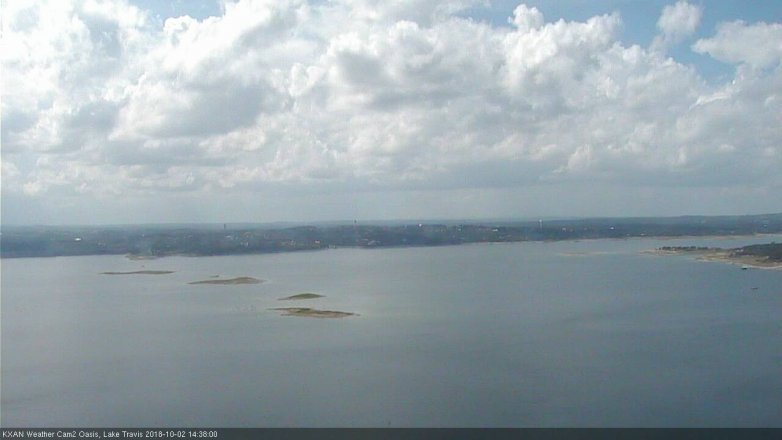 Lake Travis webcam, October 2, 2018 1:40 PM CT