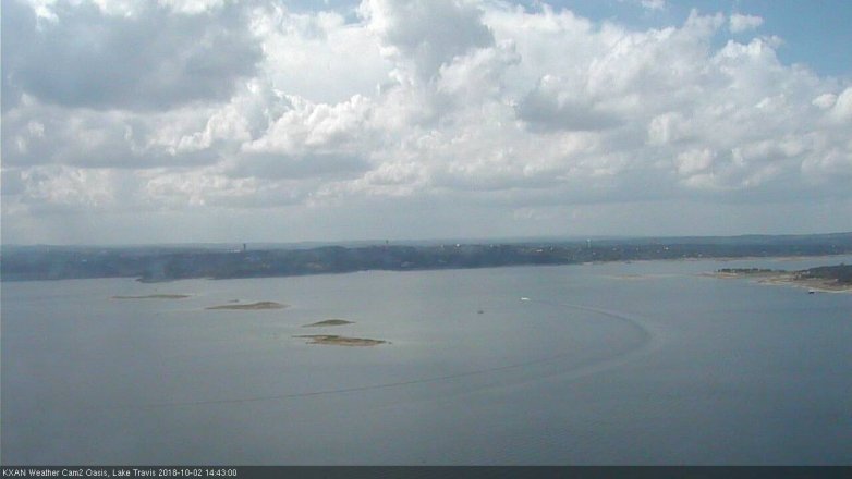 Lake Travis webcam, October 2, 2018 1:45 PM CT